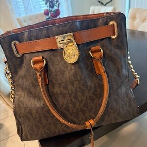 Michael Kors Dark Brown Signature Tote